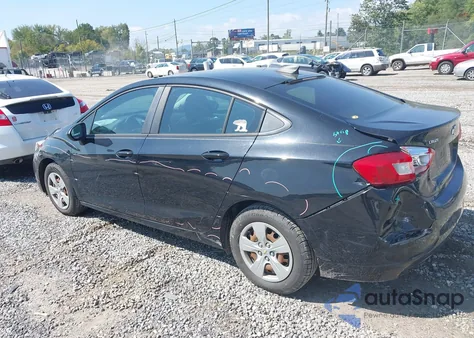 2017 Chevrolet Cruze Ls Auto из США, поврежденный, VIN 1G1BC5SMXH7230623